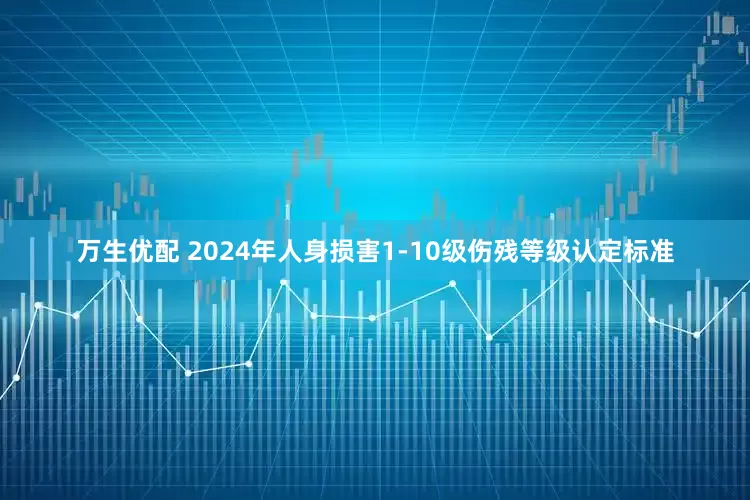 万生优配 2024年人身损害1-10级伤残等级认定标准